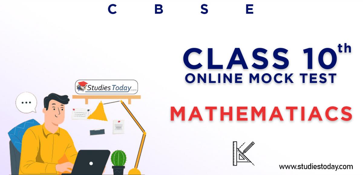 Class 10 Mathematics MCQ Online Test